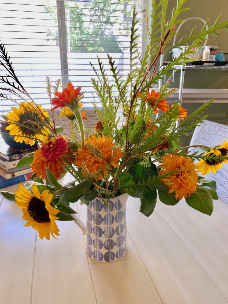 Sunflowers in bouquet